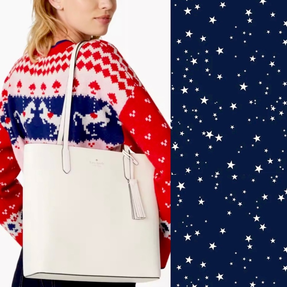 Kate Spade Jana Tote Zip Top ✨ Meringue | leather